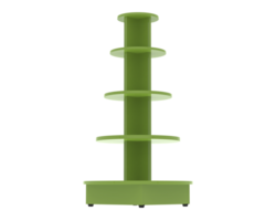 POS store steps isolated on background. 3d rendering - illustration png