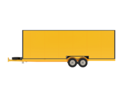 auto trailer isolato su sfondo. 3d interpretazione - illustrazione png