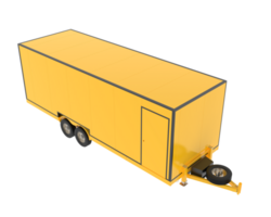 Car trailer isolated on background. 3d rendering - illustration png