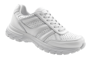 vit enkel sko attrapp mall isolerat på transparent bakgrund, genererad ai png