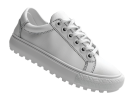 blanco llanura zapato Bosquejo modelo aislado en transparente fondo, generado ai png