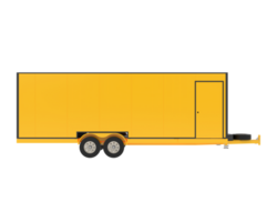 auto trailer isolato su sfondo. 3d interpretazione - illustrazione png