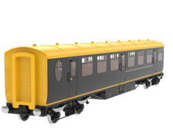 Zug Wagen isoliert auf Hintergrund. 3d Rendern - - Illustration png