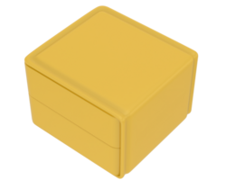 Uhr Box isoliert auf Hintergrund. 3d Rendern - - Illustration png