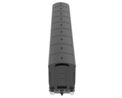 treno carro isolato su sfondo. 3d interpretazione - illustrazione png