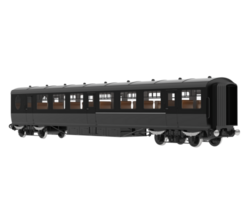 Train wagon isolated on background. 3d rendering - illustration png