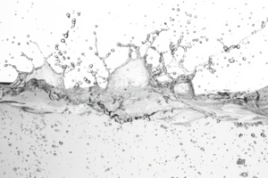 Water splashes and drops. Abstract background with water wave png