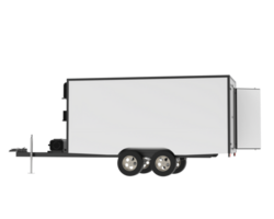 Refrigerated trailer isolated on background. 3d rendering - illustration png