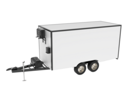 Refrigerated trailer isolated on background. 3d rendering - illustration png