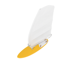 het windsurfen bord geïsoleerd Aan achtergrond. 3d renderen - illustratie png