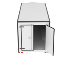 Refrigerated trailer isolated on background. 3d rendering - illustration png