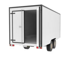 refrigerato trailer isolato su sfondo. 3d interpretazione - illustrazione png