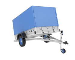 Trailer isolated on background. 3d rendering - illustration png