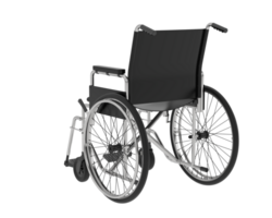 Wheelchair isolated on background. 3d rendering - illustration png