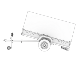 Anhänger isoliert auf Hintergrund. 3d Rendern - - Illustration png