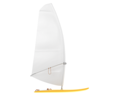 Windsurfen Tafel isoliert auf Hintergrund. 3d Rendern - - Illustration png