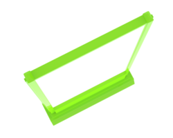 LED single teken geïsoleerd Aan achtergrond. 3d renderen - illustratie png