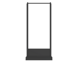LED single teken geïsoleerd Aan achtergrond. 3d renderen - illustratie png
