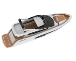 super yacht isolé sur Contexte. 3d le rendu - illustration png