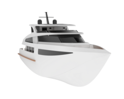 super Yacht isolerat på bakgrund. 3d tolkning - illustration png