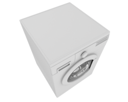 Washing machine isolated on background. 3d rendering - illustration png