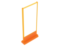 LED Single Zeichen isoliert auf Hintergrund. 3d Rendern - - Illustration png