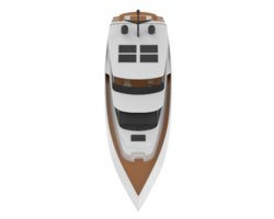 super yacht isolé sur Contexte. 3d le rendu - illustration png