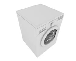 Washing machine isolated on background. 3d rendering - illustration png