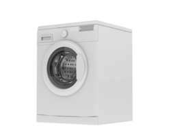 Washing machine isolated on background. 3d rendering - illustration png