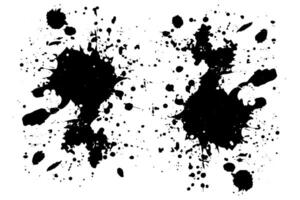 Ink Splatter Set Dynamic Splash, splatter and Blob. Spray with Dots. vector