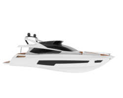 super yacht isolé sur Contexte. 3d le rendu - illustration png