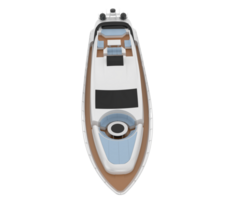 super yacht isolé sur Contexte. 3d le rendu - illustration png