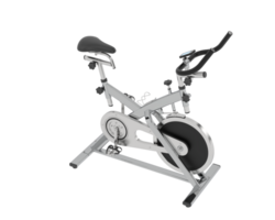 Gym cykel isolerat på bakgrund. 3d tolkning - illustration png