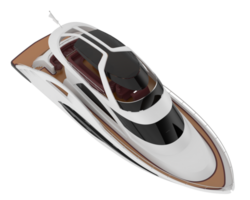 super yacht isolé sur Contexte. 3d le rendu - illustration png