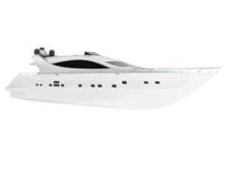 super yacht isolé sur Contexte. 3d le rendu - illustration png