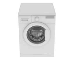 Washing machine isolated on background. 3d rendering - illustration png