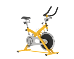 gimnasio bicicleta aislado en antecedentes. 3d representación - ilustración png