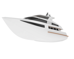 super Yacht isolerat på bakgrund. 3d tolkning - illustration png