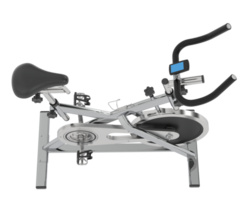 Palestra bicicletta isolato su sfondo. 3d interpretazione - illustrazione png