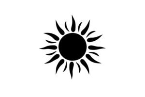 Simple Sun Icon Illustration Linear Symbol of Hope and Energy Logotype. vector