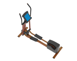 Horizontal bike for gym isolated on background. 3d rendering - illustration png