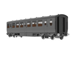 treno carro isolato su sfondo. 3d interpretazione - illustrazione png