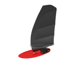 Windsurfen Tafel isoliert auf Hintergrund. 3d Rendern - - Illustration png