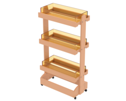 Shelf isolated on background. 3d rendering - illustration png