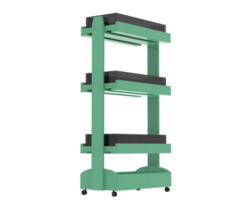 Shelf isolated on background. 3d rendering - illustration png