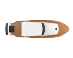 super yacht isolé sur Contexte. 3d le rendu - illustration png