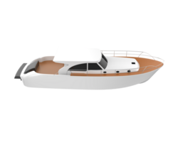 super yacht isolé sur Contexte. 3d le rendu - illustration png