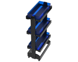 Shelf isolated on background. 3d rendering - illustration png