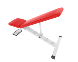 Adjustable bench isolated on background. 3d rendering - illustration png