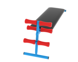 Adjustable bench isolated on background. 3d rendering - illustration png